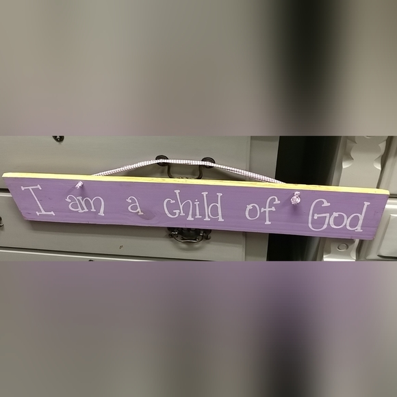 I am a Child of God Wood Wall Art Decor Sign Child's Nursery Rustic Country Farm - Picture 15 of 15